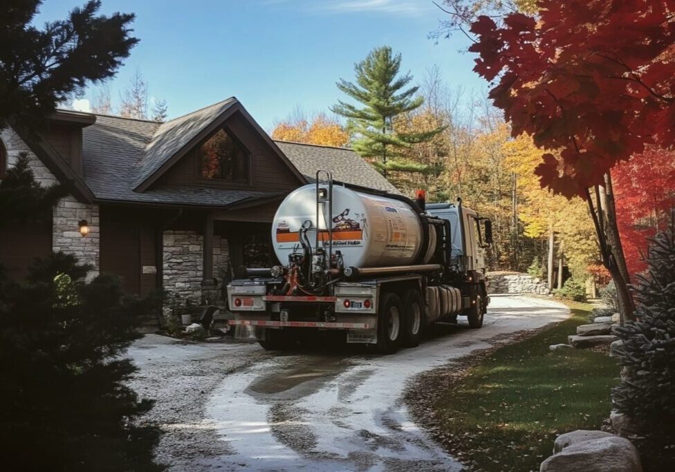 muskoka cottage septic service truck